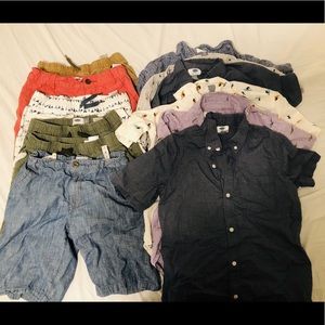 Old navy big boys shirts and shorts bundle